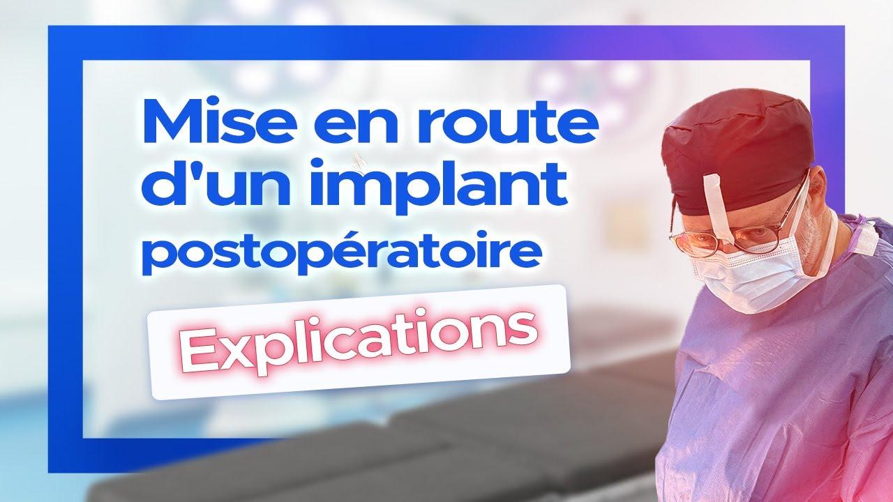 mise en route d'un implant pénien en postopératoire